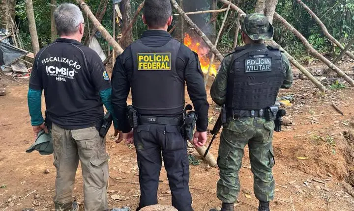 Polícia Federal combate exploração mineral ilegal em áreas do Amapá e Pará